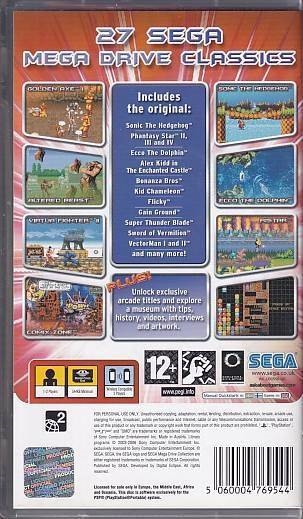 SEGA Mega Drive Collection - PSP Spil (B Grade) (Genbrug)